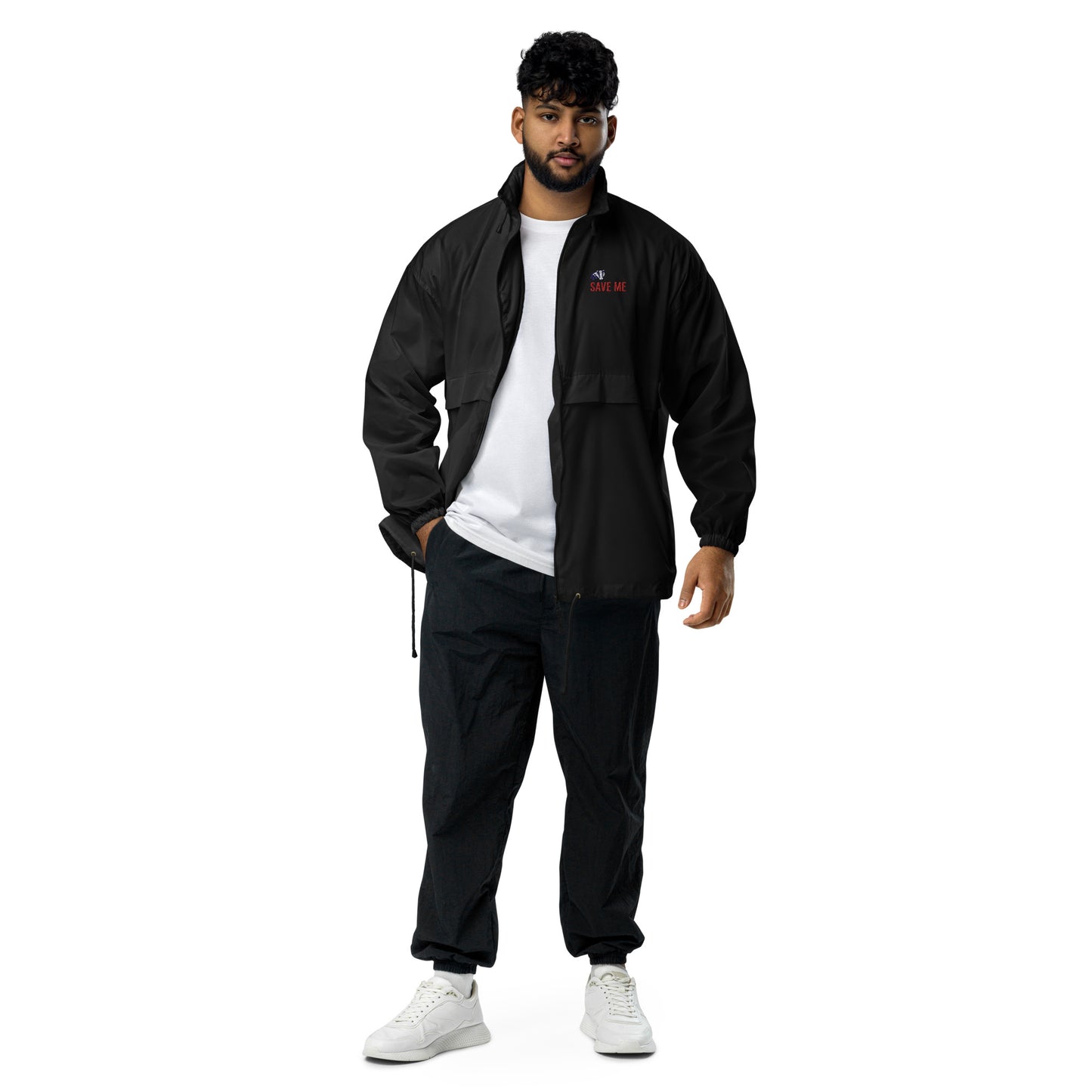 Save Me Trust Badger Unisex Windbreaker