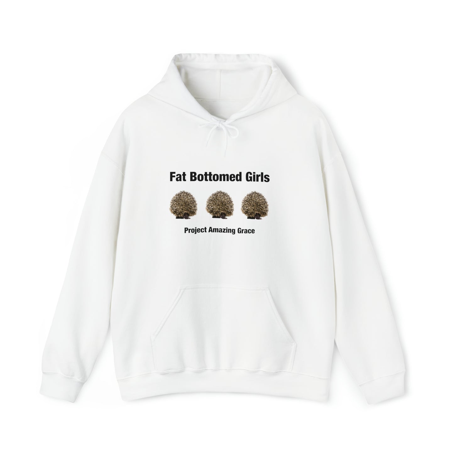 PAG Fat Bottomed Girl White Unisex Hoodie