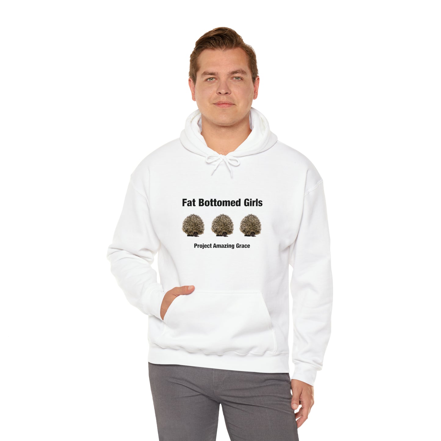 PAG Fat Bottomed Girl White Unisex Hoodie